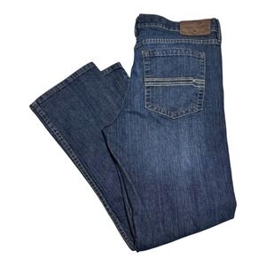 Cody James Dark Wash Straight Jeans Men's 34x32 (Fits 35.5x29 3/8)‎ FLAWS